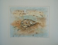 Oyster Batik Wax Batik on Ginwashi Paper